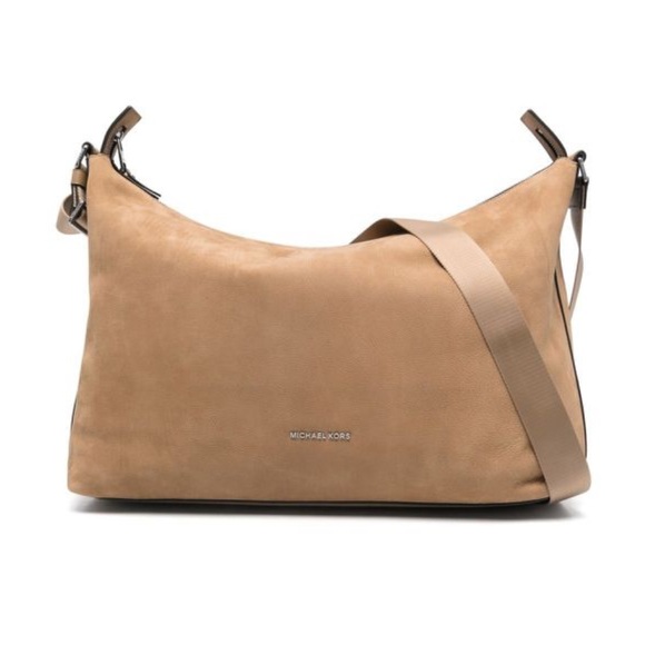 NWT Micheal Kors Nubuck Leather Messenger - Picture 1 of 4